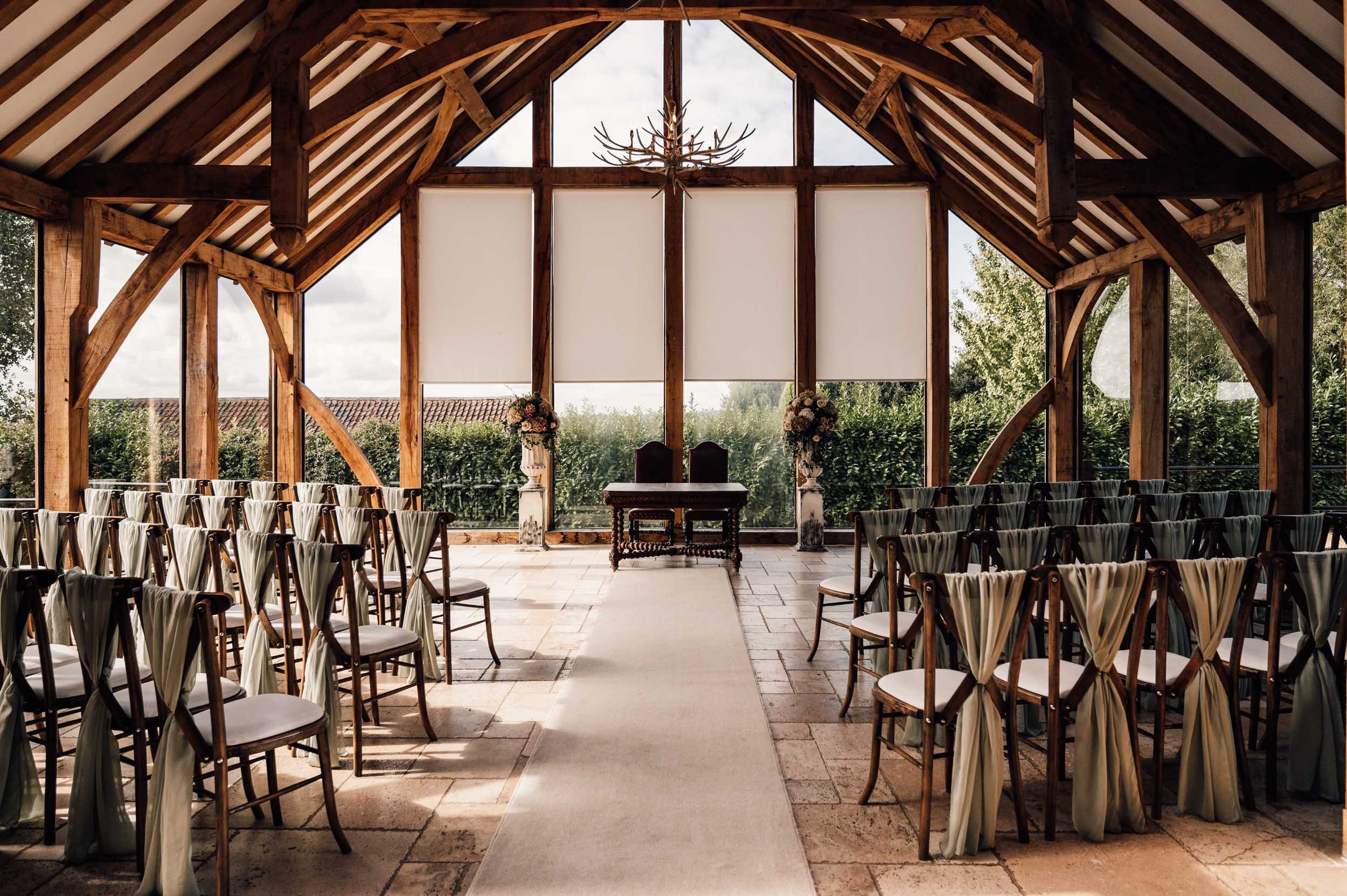 the glass barn at Swancar farm