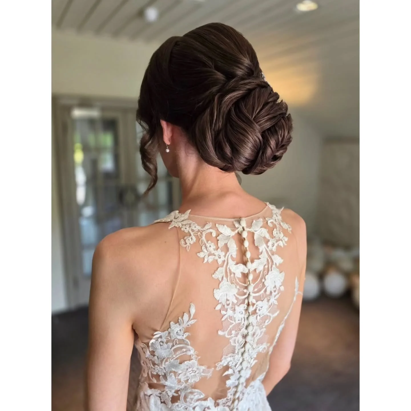 Textured bun for beautiful bride Natalie 💕