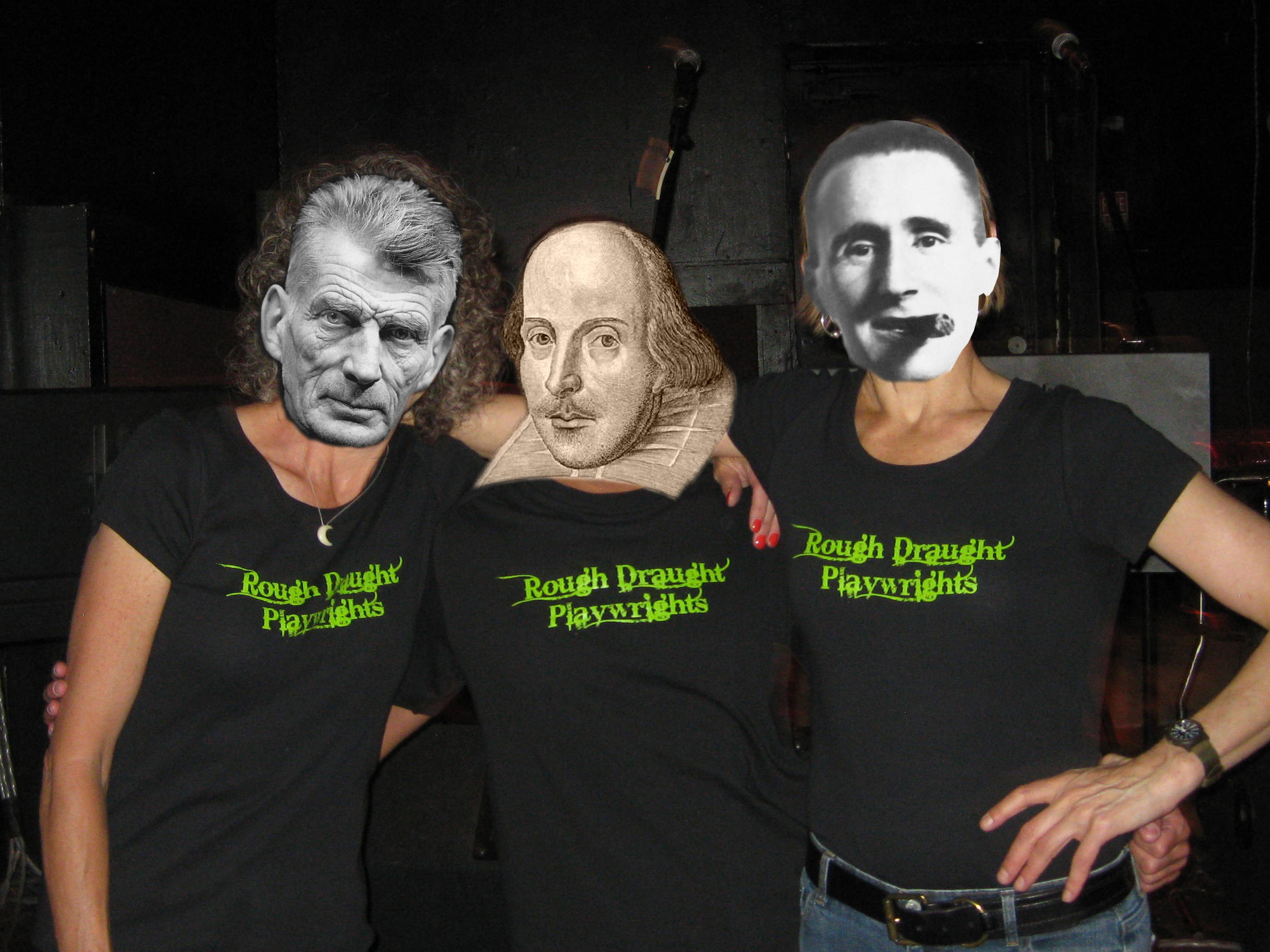 Rough Draught Playwrights Leslie C. Lewis, Jeffrey Neuman, and Nina Alice Miller, thinking big