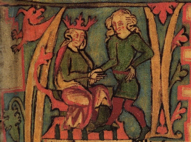 From Flateyjarbok: King Haraldr Hárfagri and Halvdan svarte