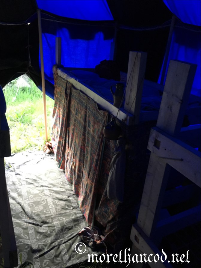 View of "Pimped Bedchamber" looking Towards back corner of tent