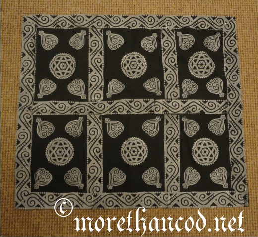 Small sample gifted to friends for use as a door mat in their tent