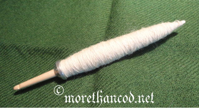 One spindlefull, ca. 12g of fiber