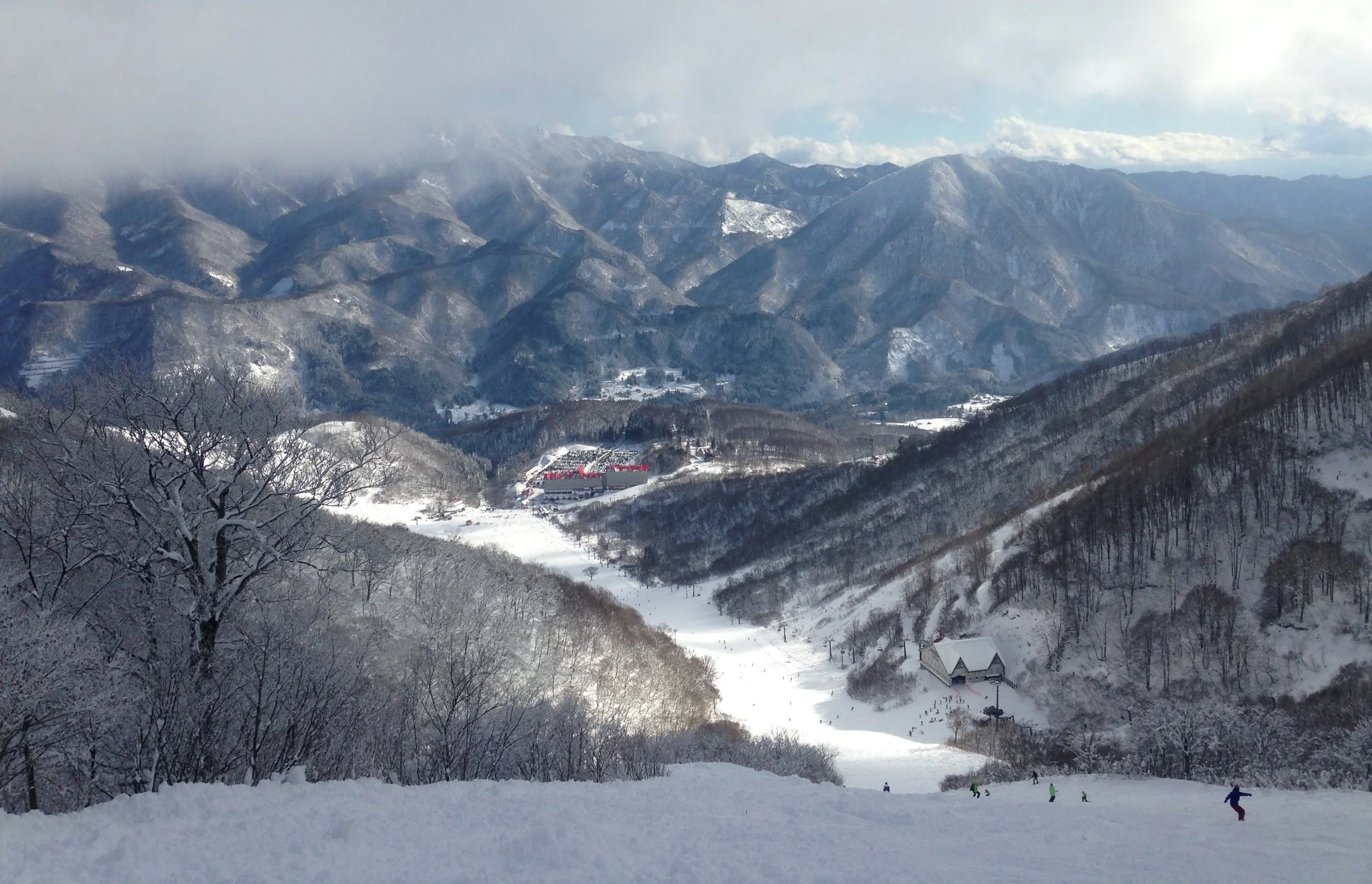 The central run at Cortina, in Hakuba, Nagano.&nbsp;