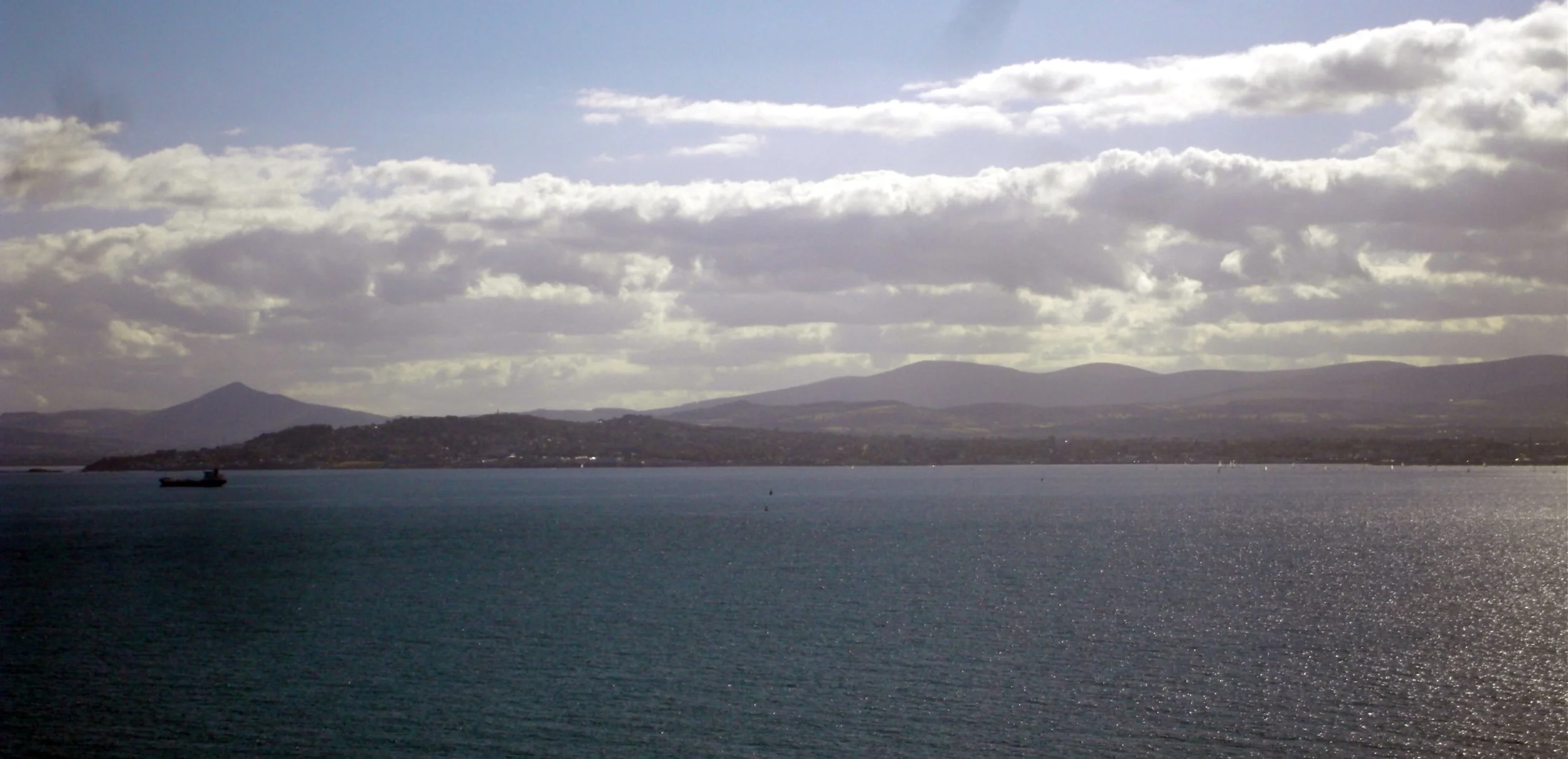 The South Dublin Coastline; Dalkey Island visible on the extreme left.