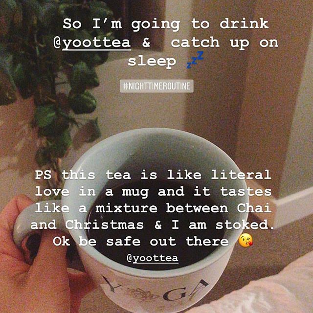 Saturday night adulting. 👏 
Thanks @noellelissett_fyff 💕! #yoottea #itswhatsunderneath #ritual #teatime☕️ #saturdaynight