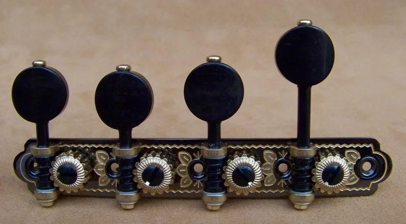 Rubner Black Nickel F Style Mandolin Tuning Machines