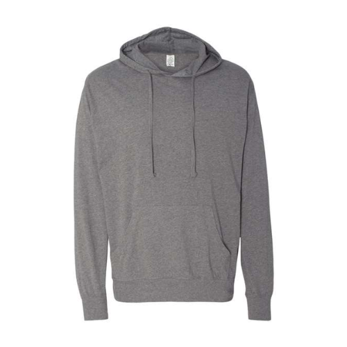 Grey Hooded Pullover T-Shirt