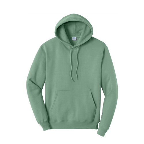 Green Fleece Pullover Hoodie