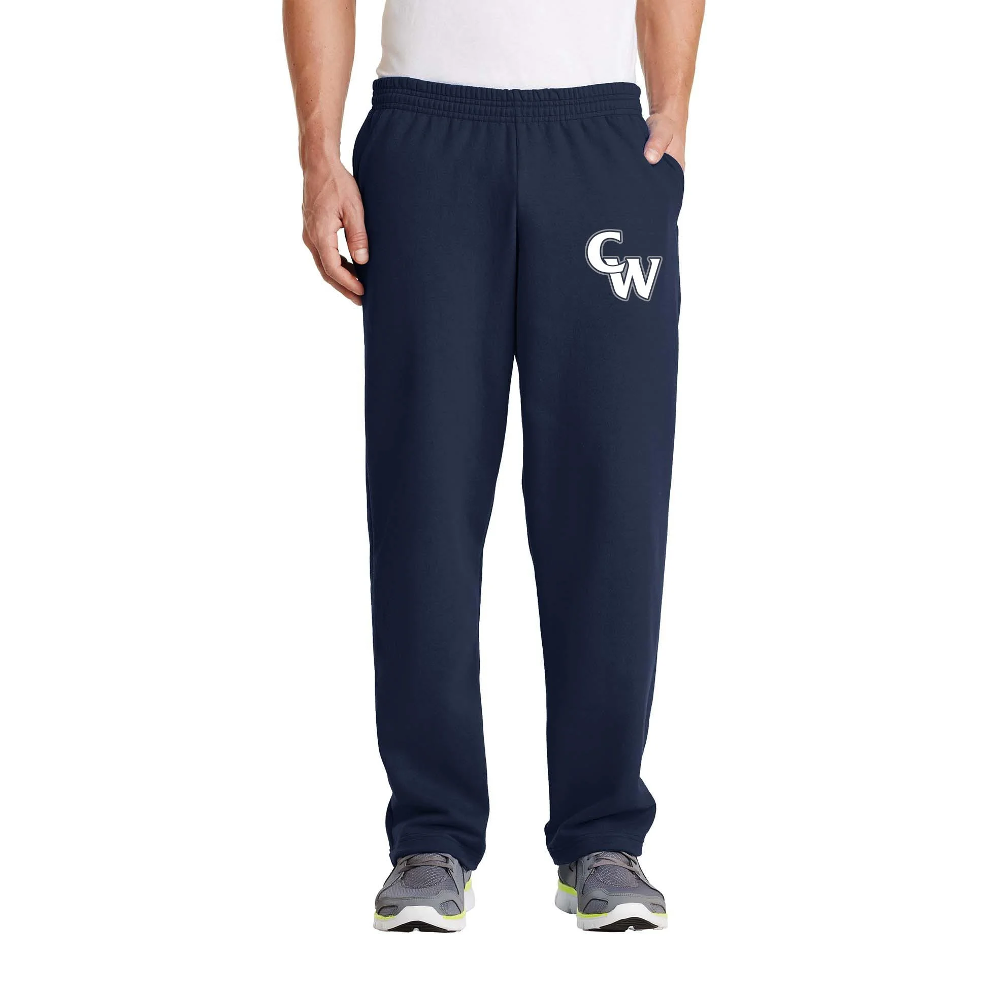 CW Open-Bottom Sweatpants – Embroidered — RockHound Apparel