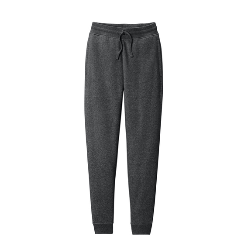 Heather grey fleece joggers 63/35 ring-spun cotton/poly
