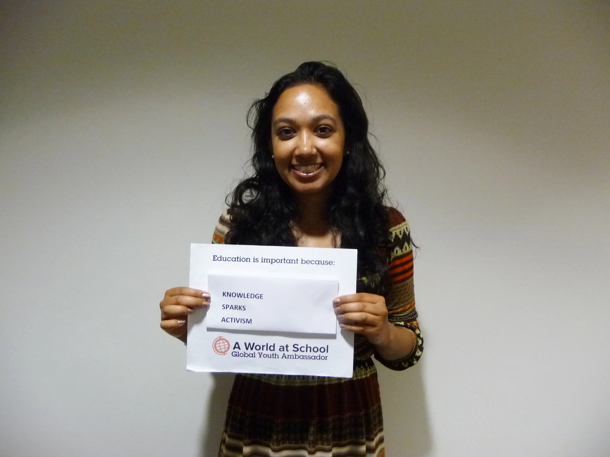 A World At School Global Youth Ambassador
