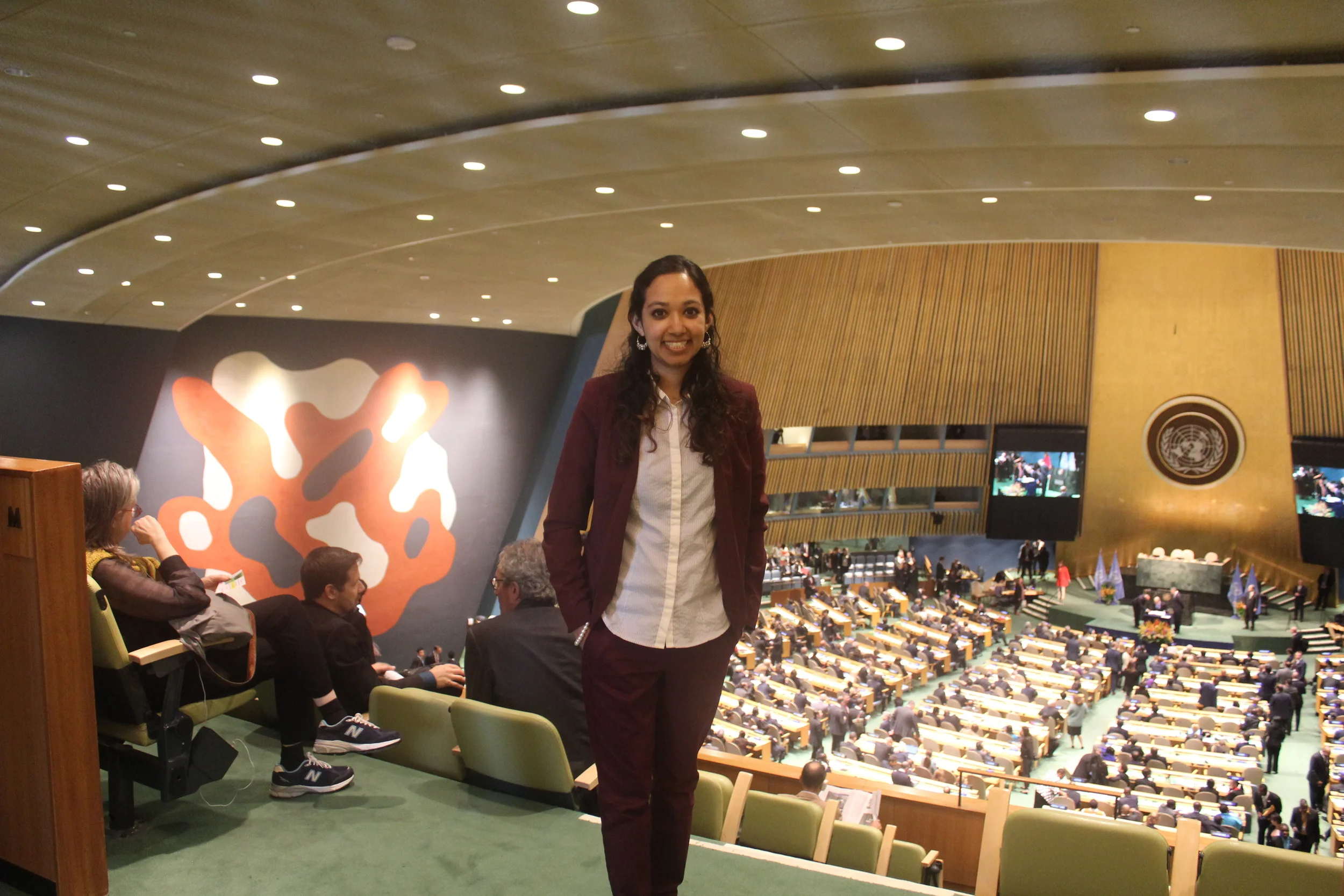 United Nations, NYC, during the signing of the Paris Agreement!