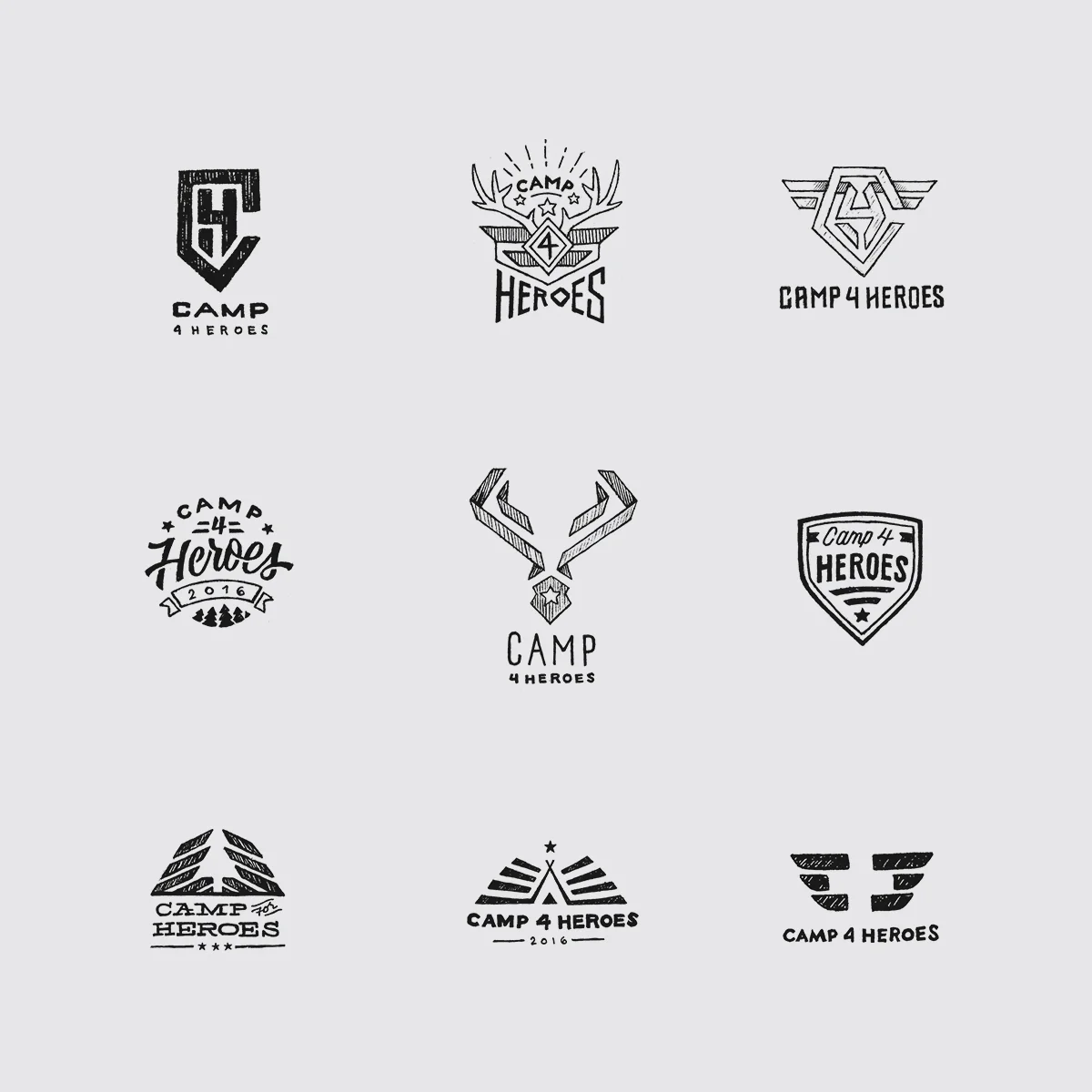 Initial logo sketch concepts