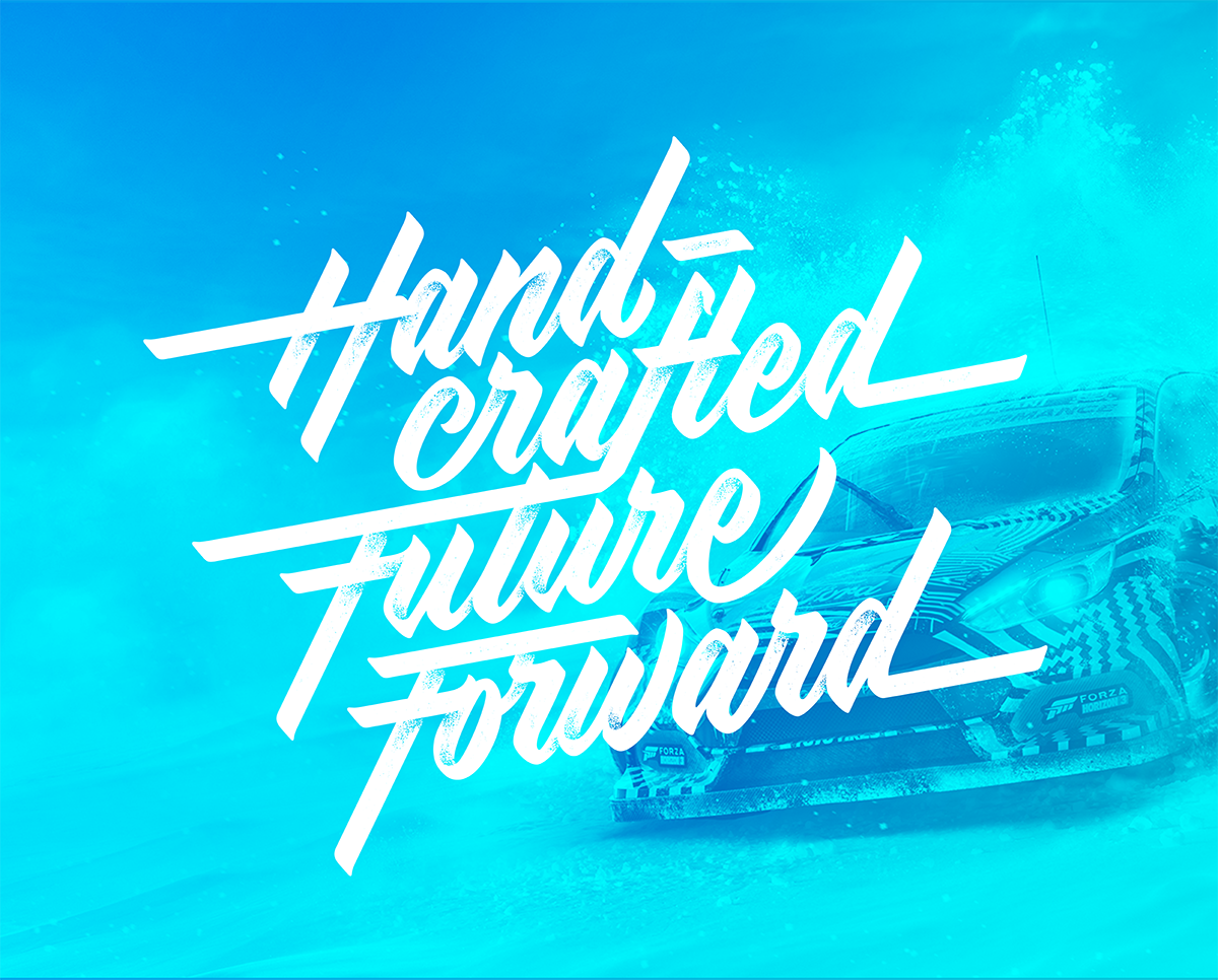 Homepage lettering