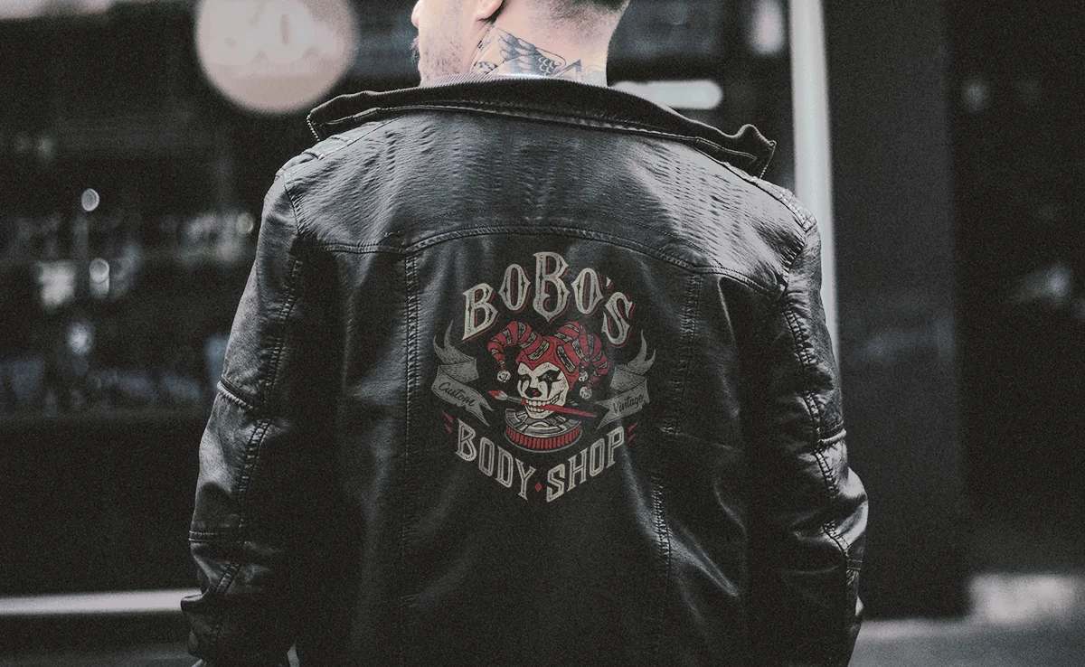 Located in Edmonds, WA, Bobo's Rods & Customs showroom continues a 30 year-old family owned and operated tradition, offering the finest vintage, classic, muscle and custom cars in the country. I was commissioned to create an illustrative re-design of their body shop logo featuring "Bobo", the business's badass and gritty jester icon. In addition to the primary brand mark, I was asked to create a secondary identity for apparel featuring a more feminine, "pin-up" spin.