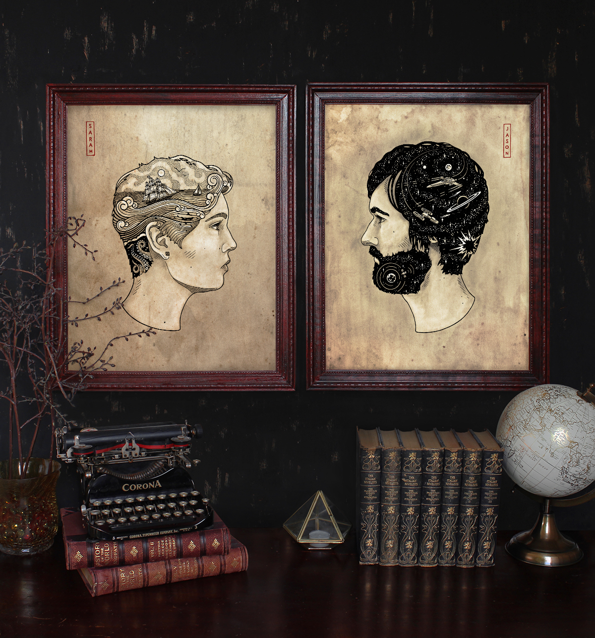 Portraits of not only outer appearance, but also inner interests
