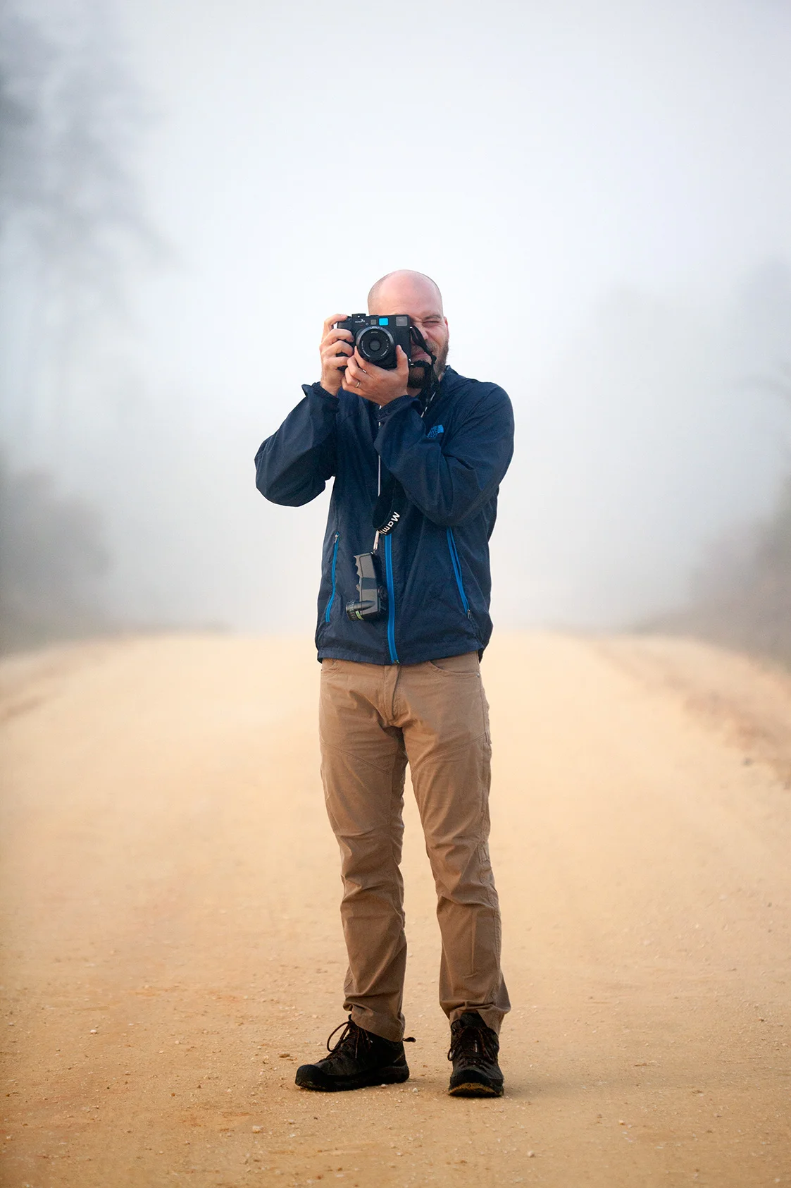 Me standing in the middle of F.R. 33 as I shoot the image shown below. Photo by Alex Catalano.