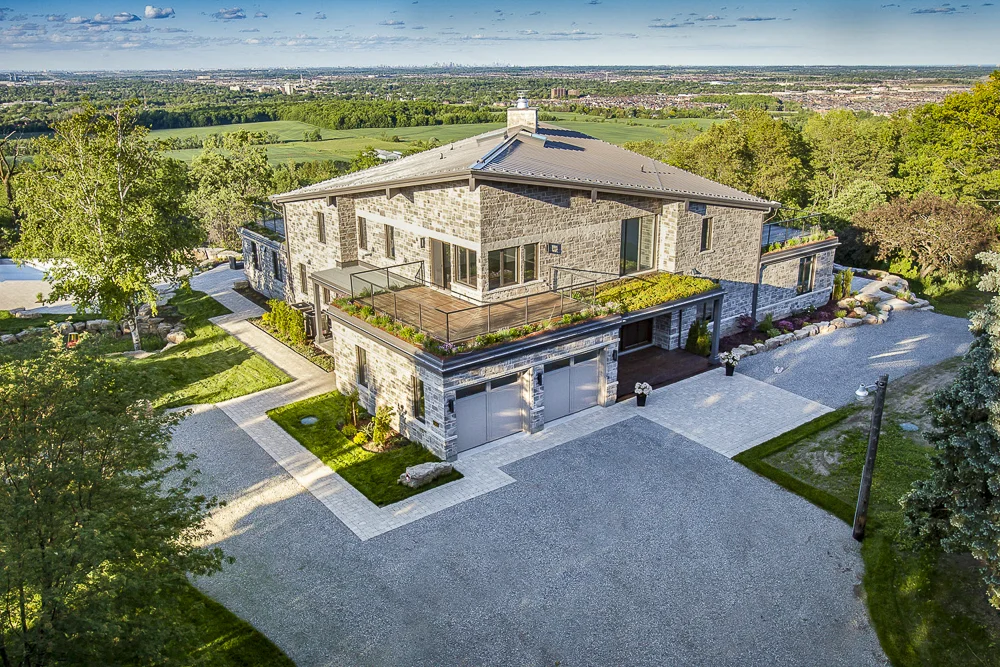 Sample aerial real estate photo taken in Milton, Ontario.
