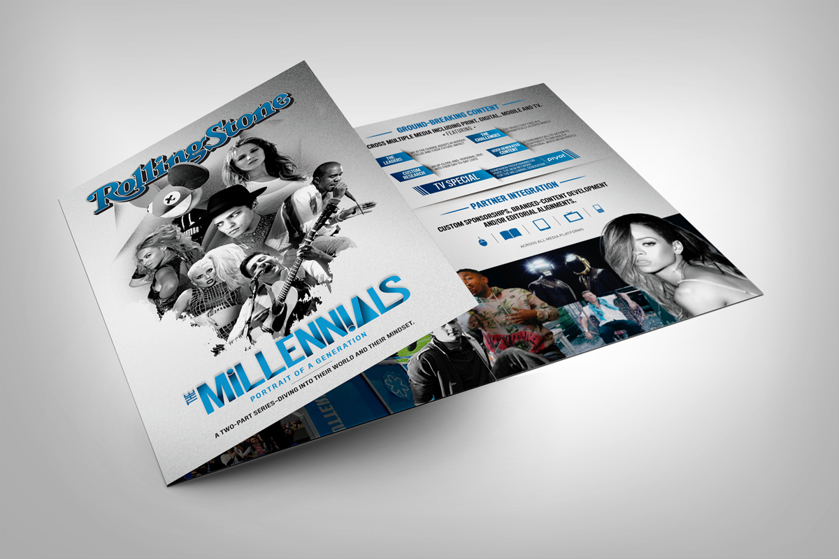 Interior of the Millennials sales piece