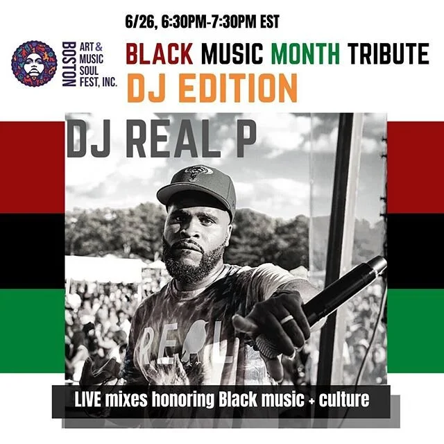 This Friday at 630 I&rsquo;m Excited to be setting off the weekly #BlackMusicMonthTribute with @bamsfest and a bunch of my DJ homies.

If you know me, you know I love music....so this set will be a special one, commemorating some of the most importan