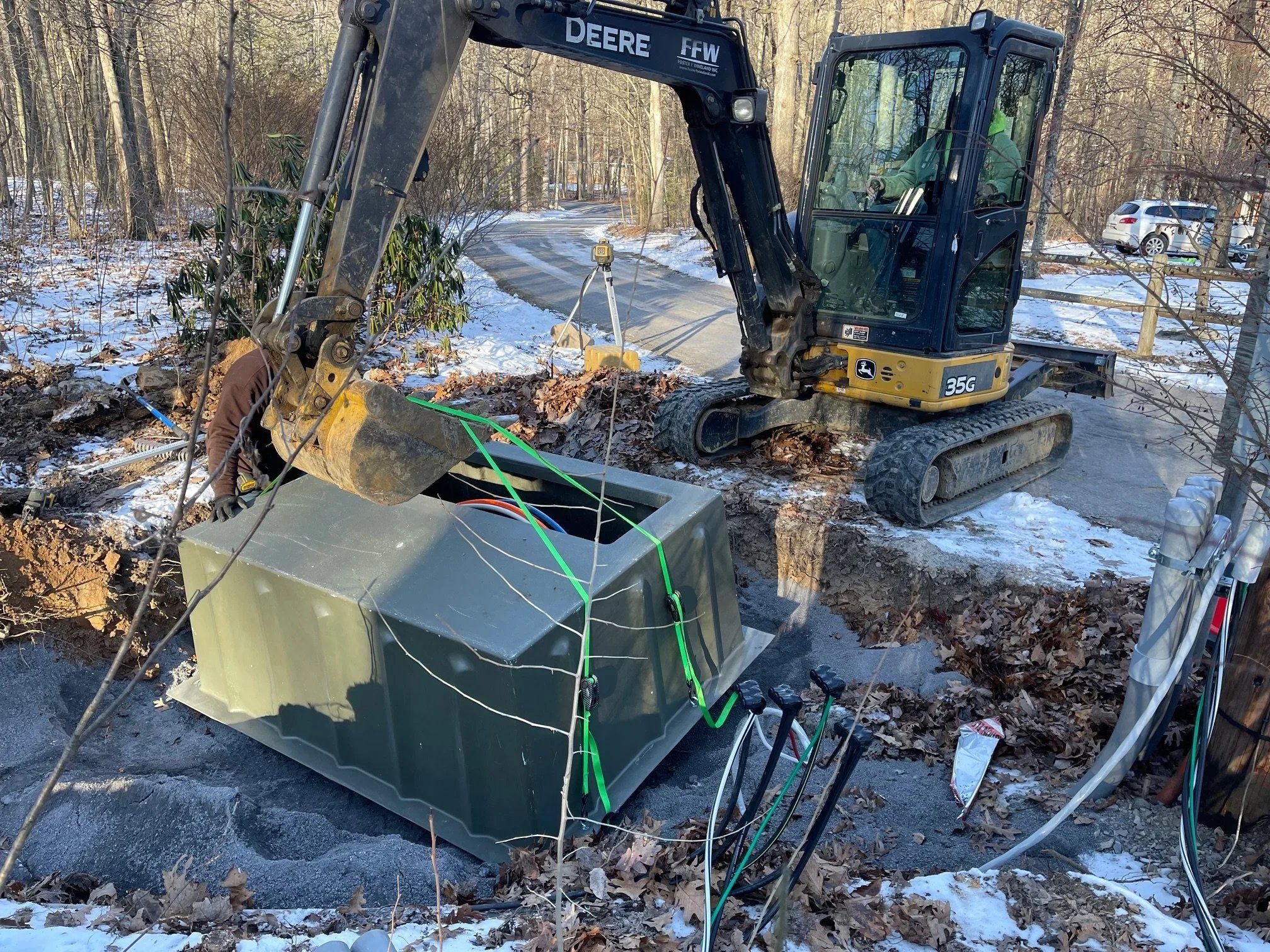 Jan. 23 - Transformer vault installed