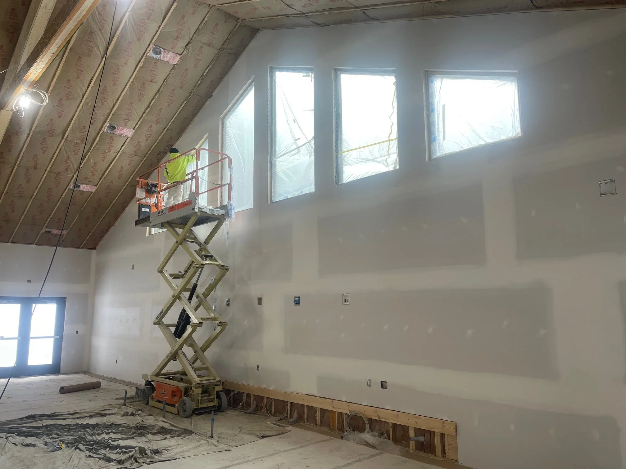 Feb. 3 - Prepping to spray primer