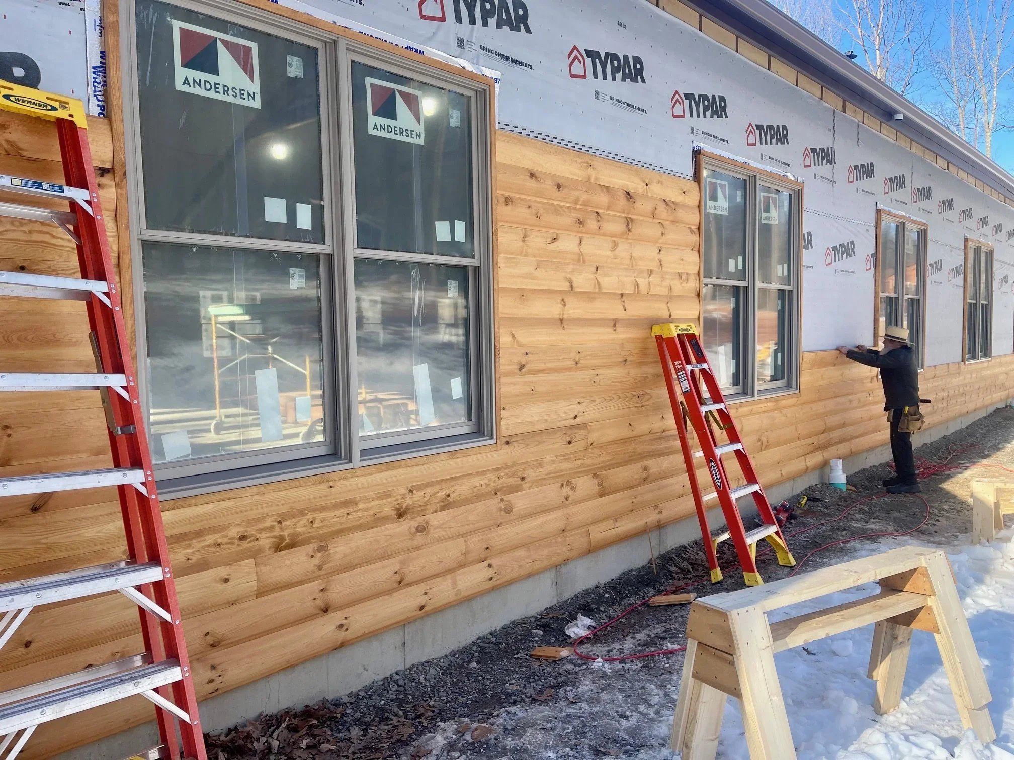 Feb. 16 - Siding is looking good!