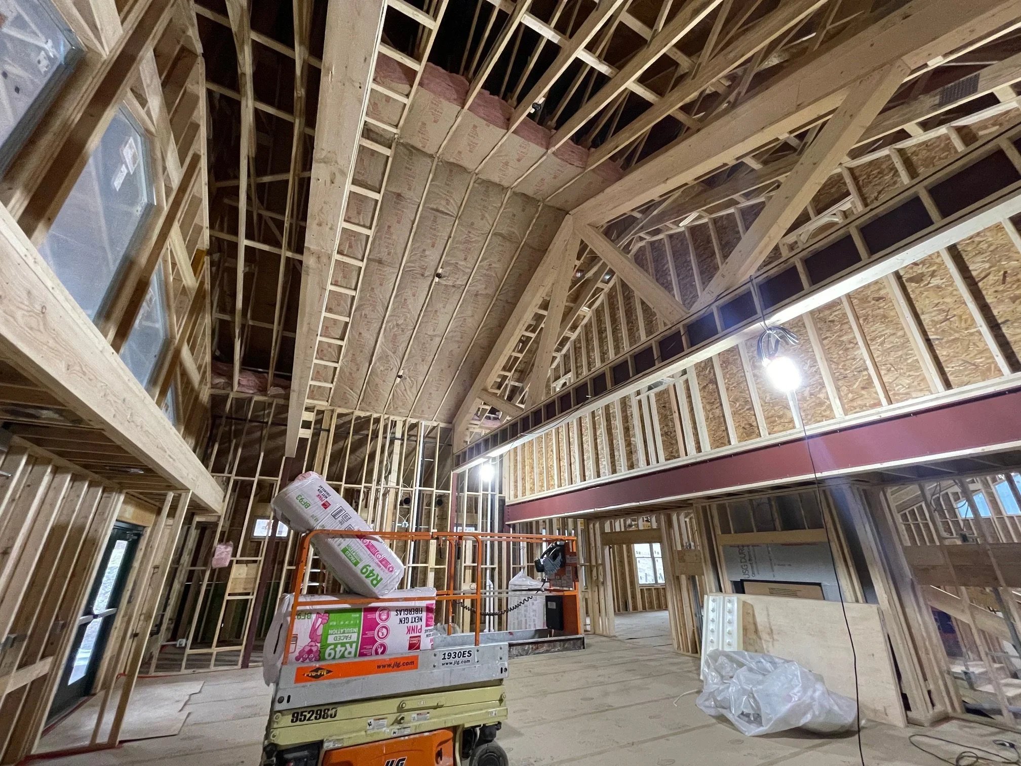 Dec. 23 - Insulation installation has begun.