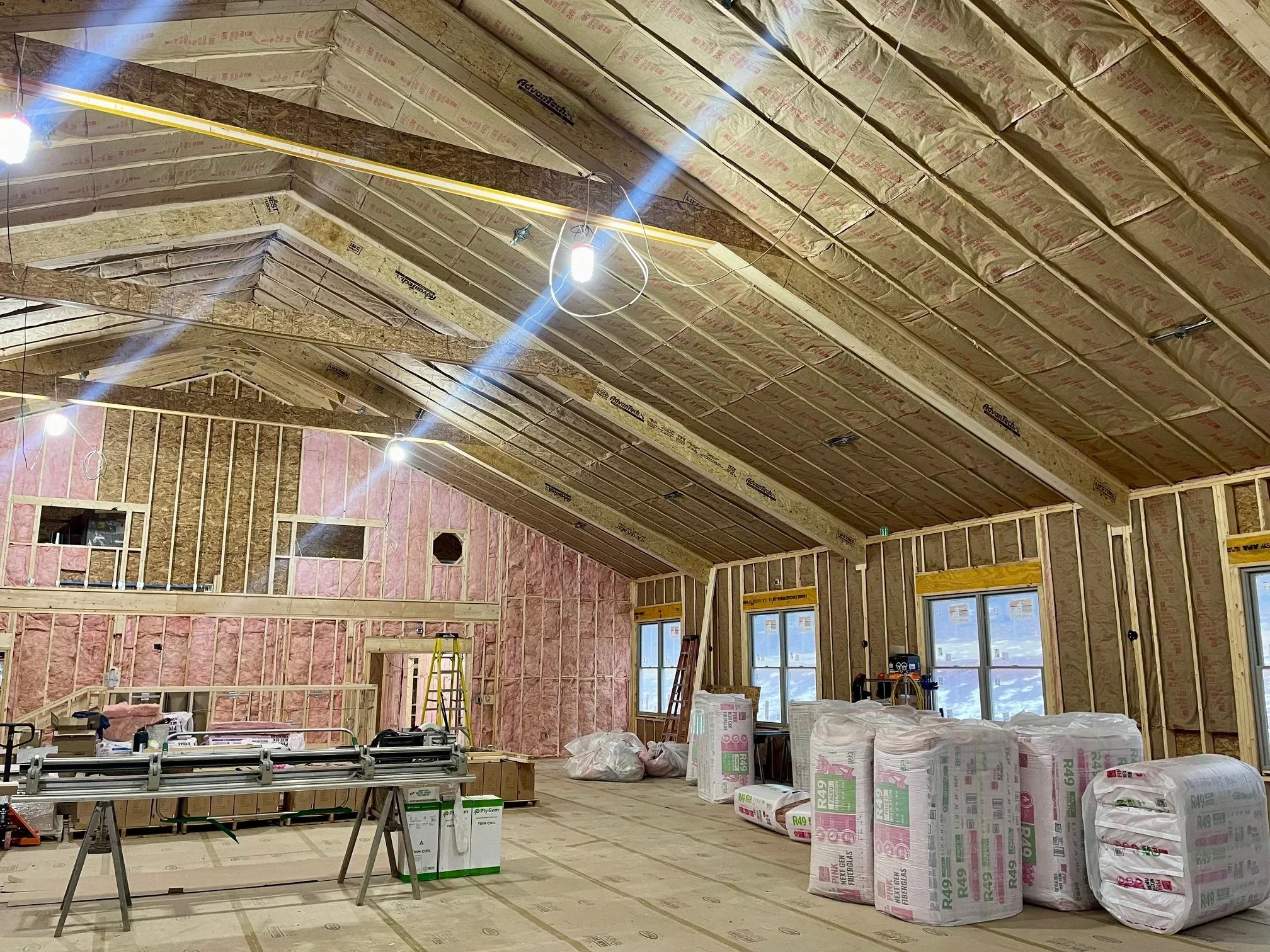 Jan. 6 - Meeting room insulation progressing