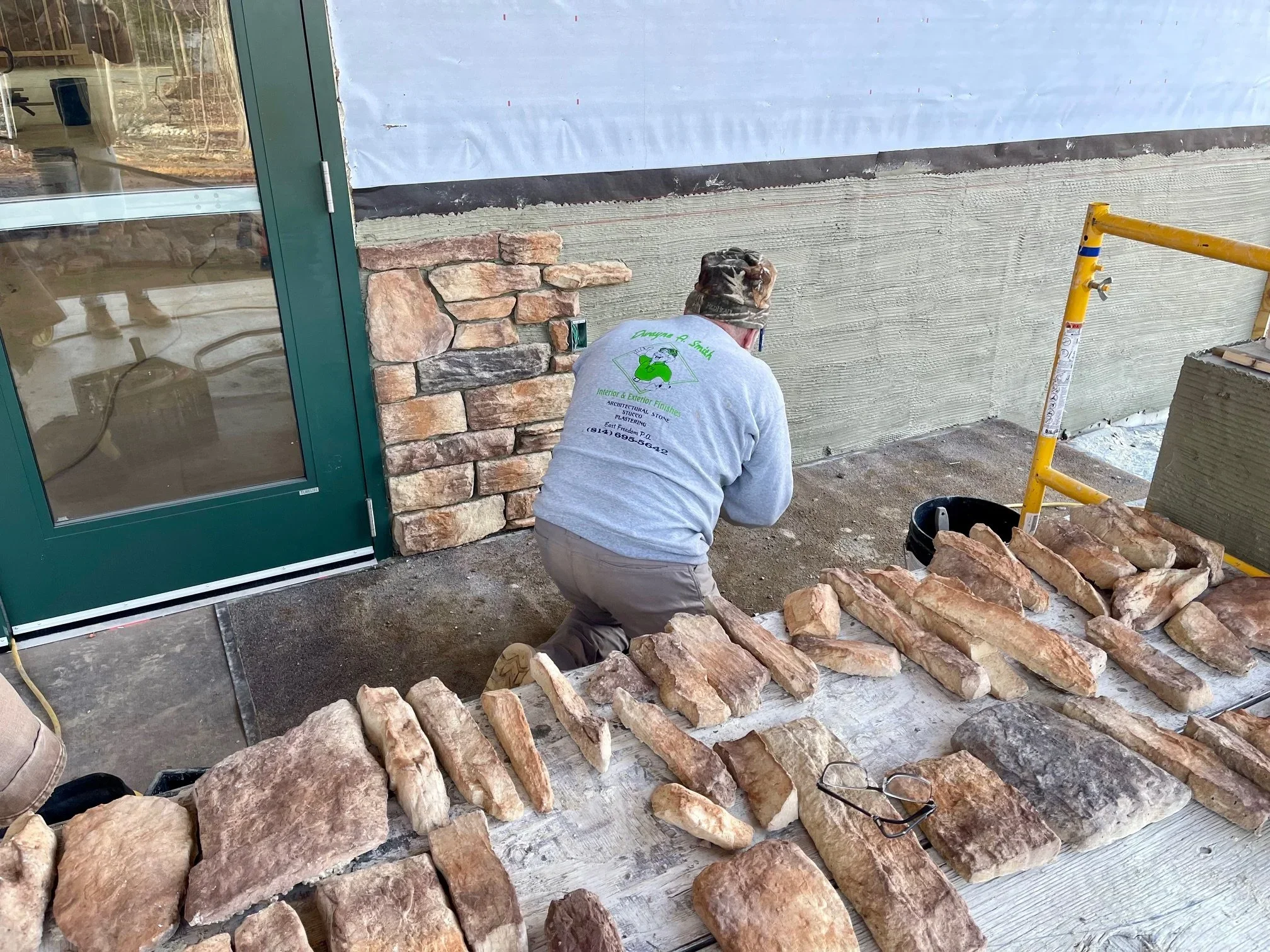 Jan. 8 - Stonework progressing