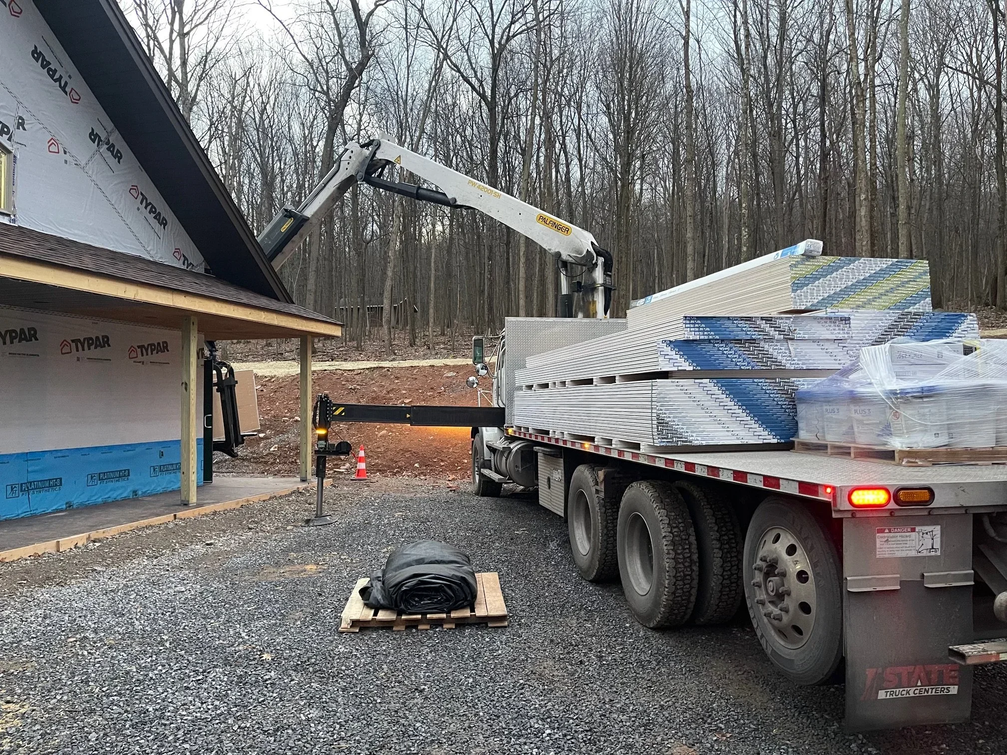 Jan. 9 - Drywall arrives
