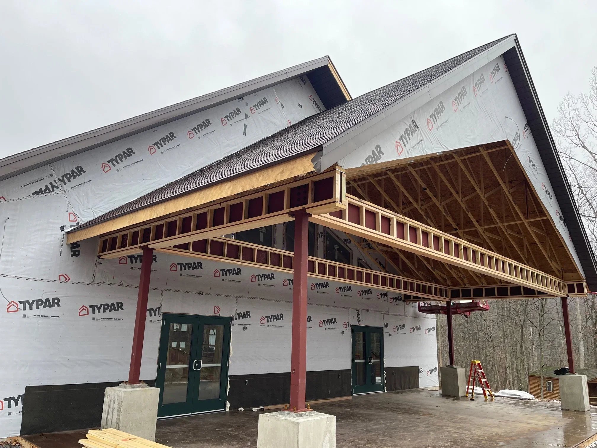 Dec. 22-23 - Soffit and Fascia installation.