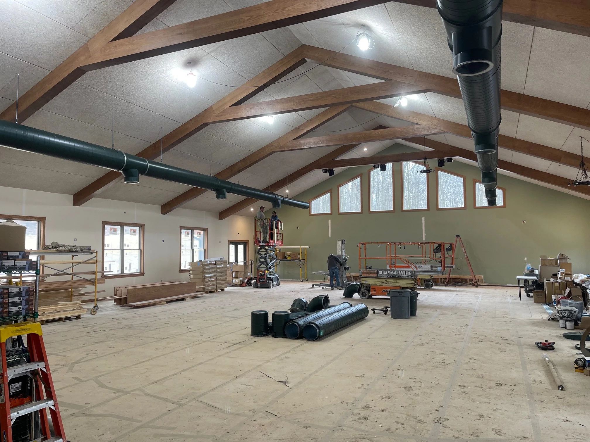 Ductwork nearly complete