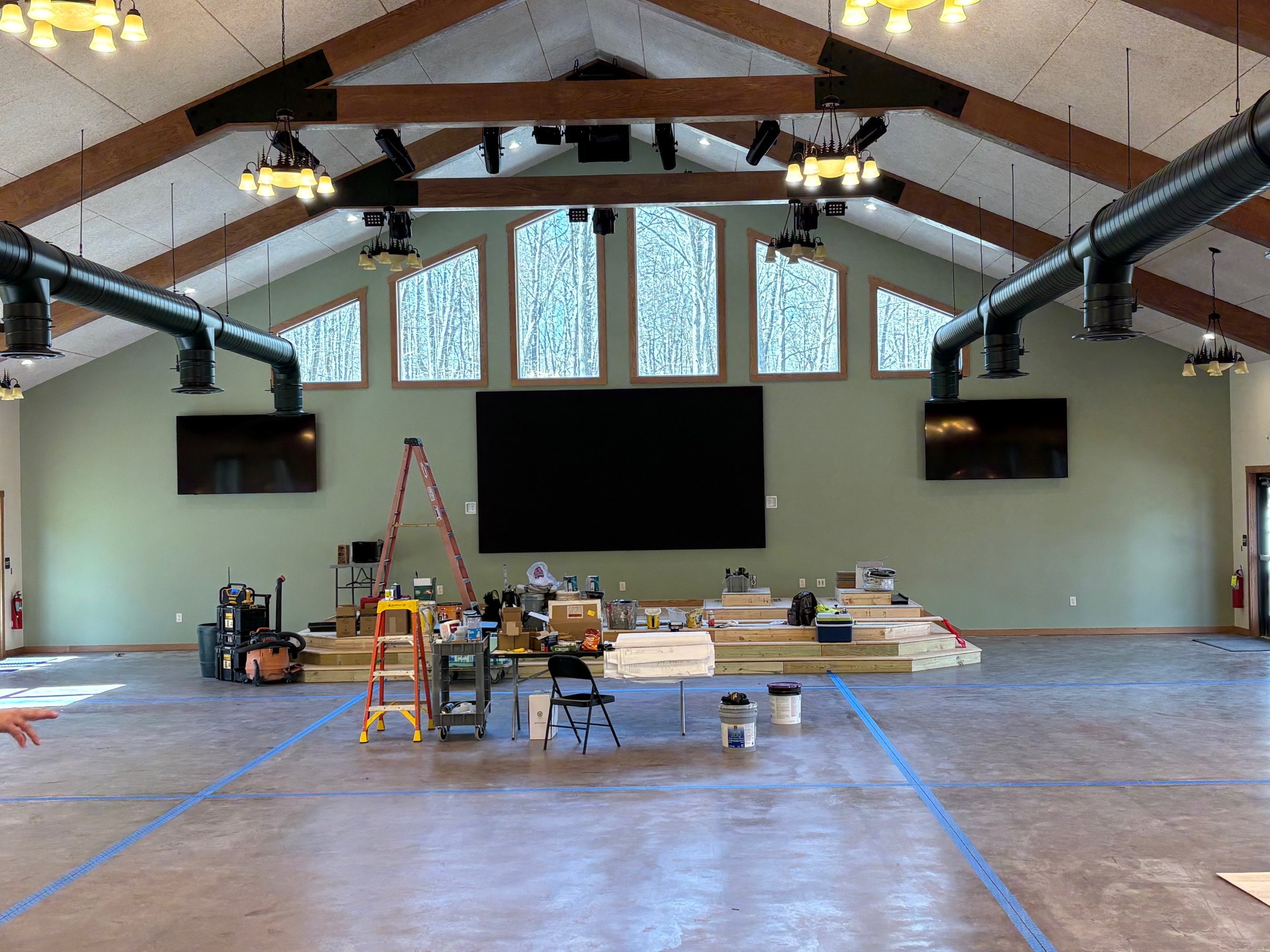 April 6 - Video wall complete