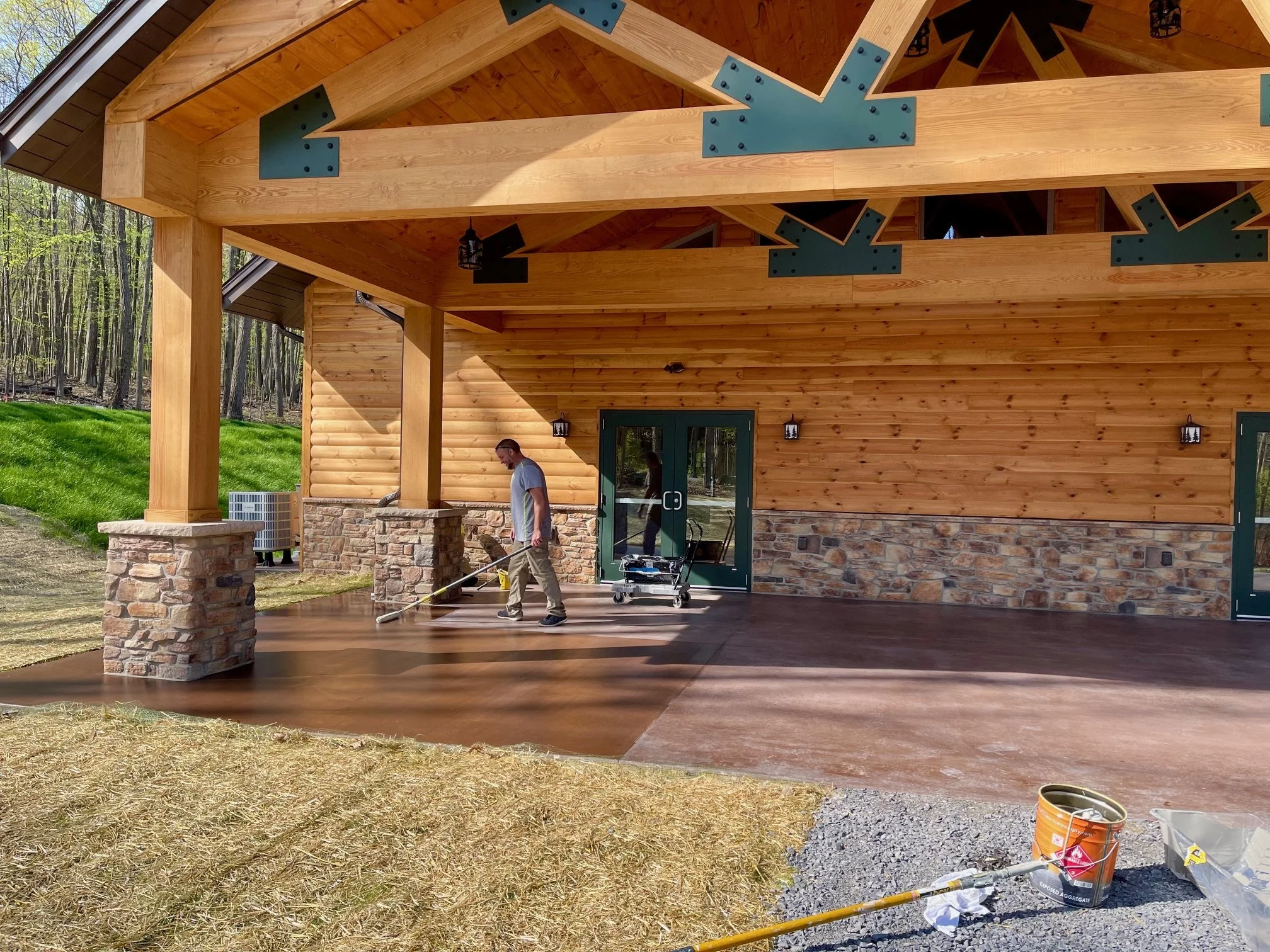 April 23 - Front porch gets a final coat of sealer