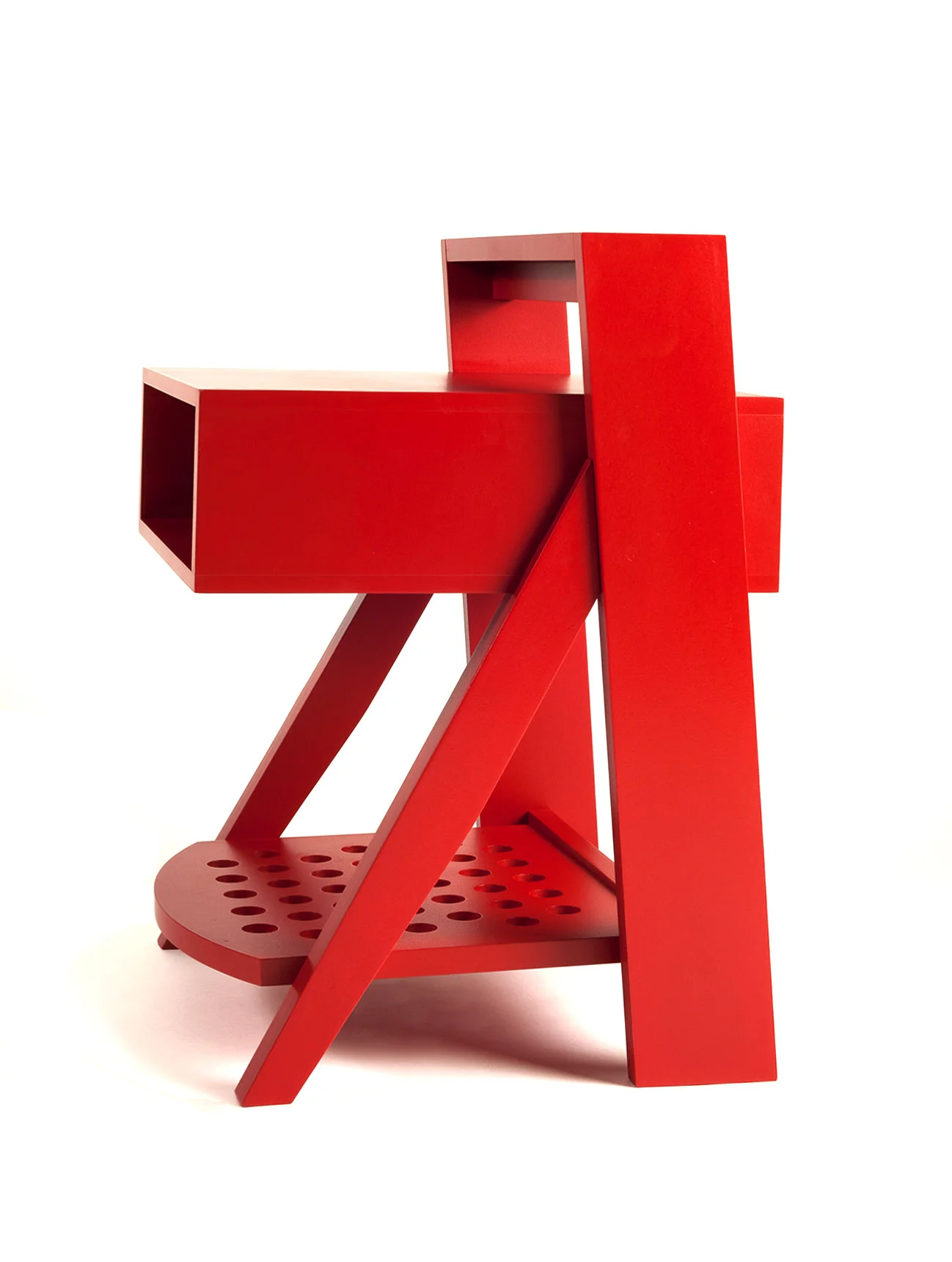   Igor de la Villette   Painted MDF 24” H x 17.5” W x 17” D  Side table     Photograph by Alan Labb 