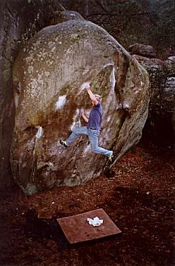 Dan Knights sending Duroxmanie, 6C+ at Font. Photo by Matt Wilder.