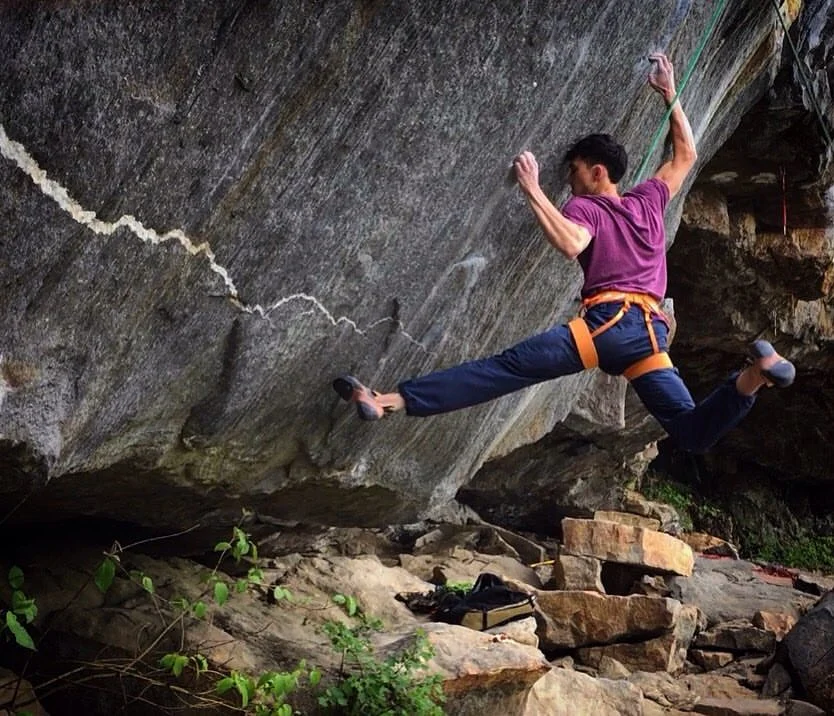 Mike working on The Fly back in the spring. Photograph by Tory Michak.