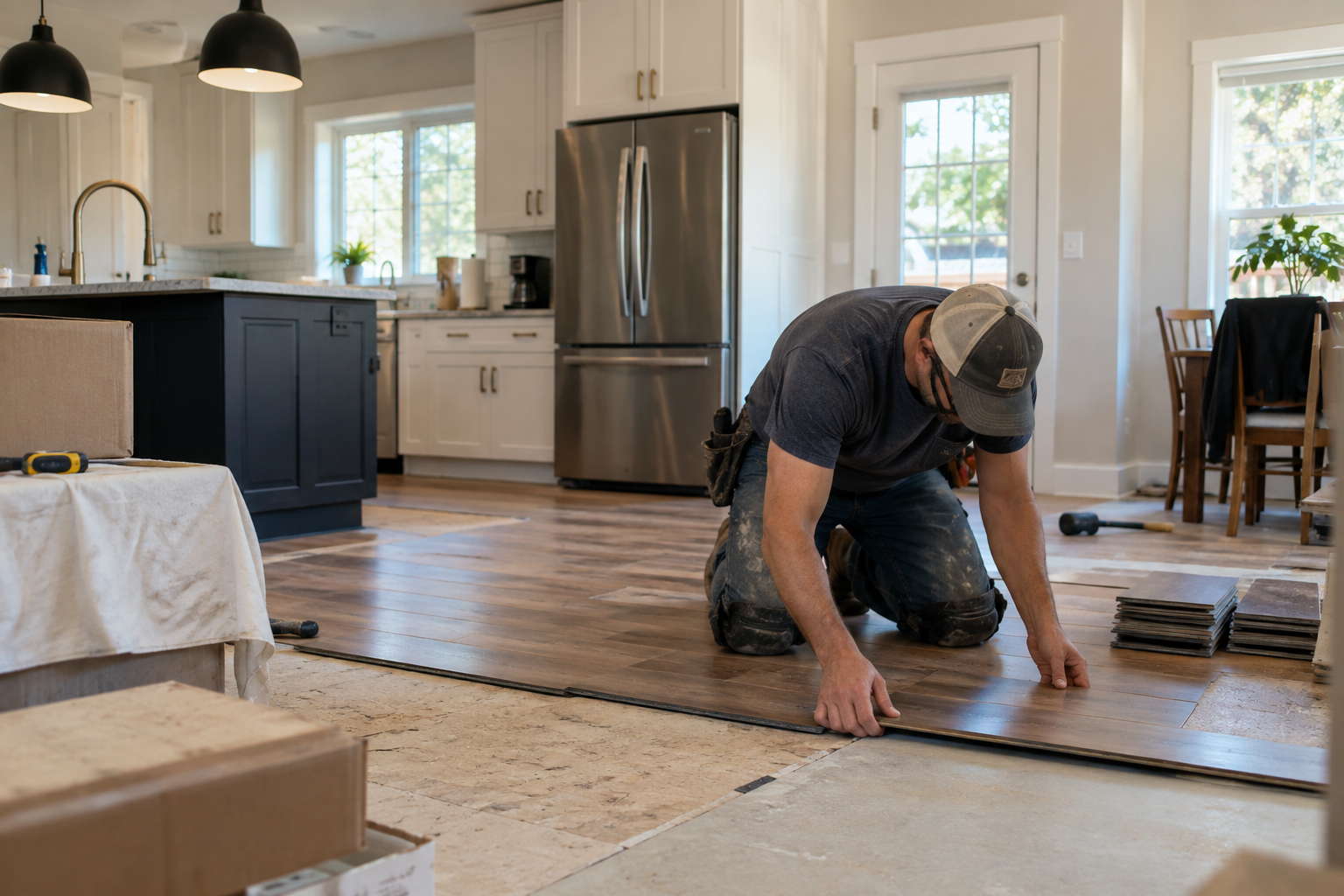 home improvement project flooring