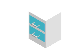 You have to tilt / lift / wiggle the drawer, but the main action is by gliding it back and forth.