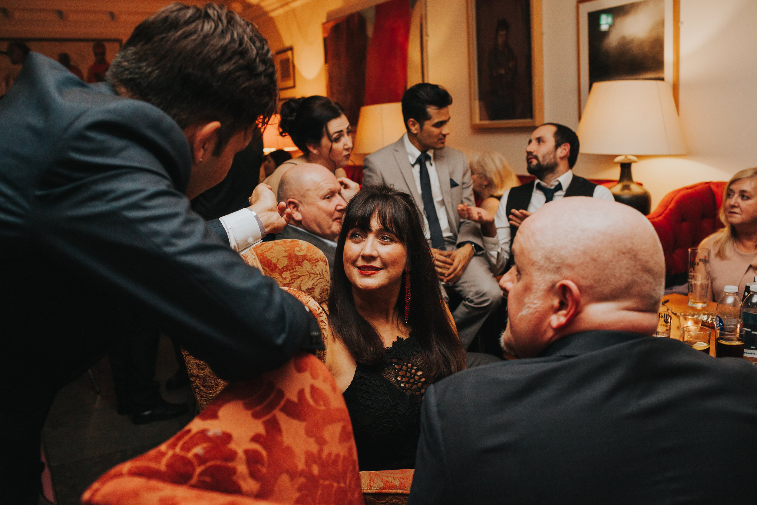 Guests chatting