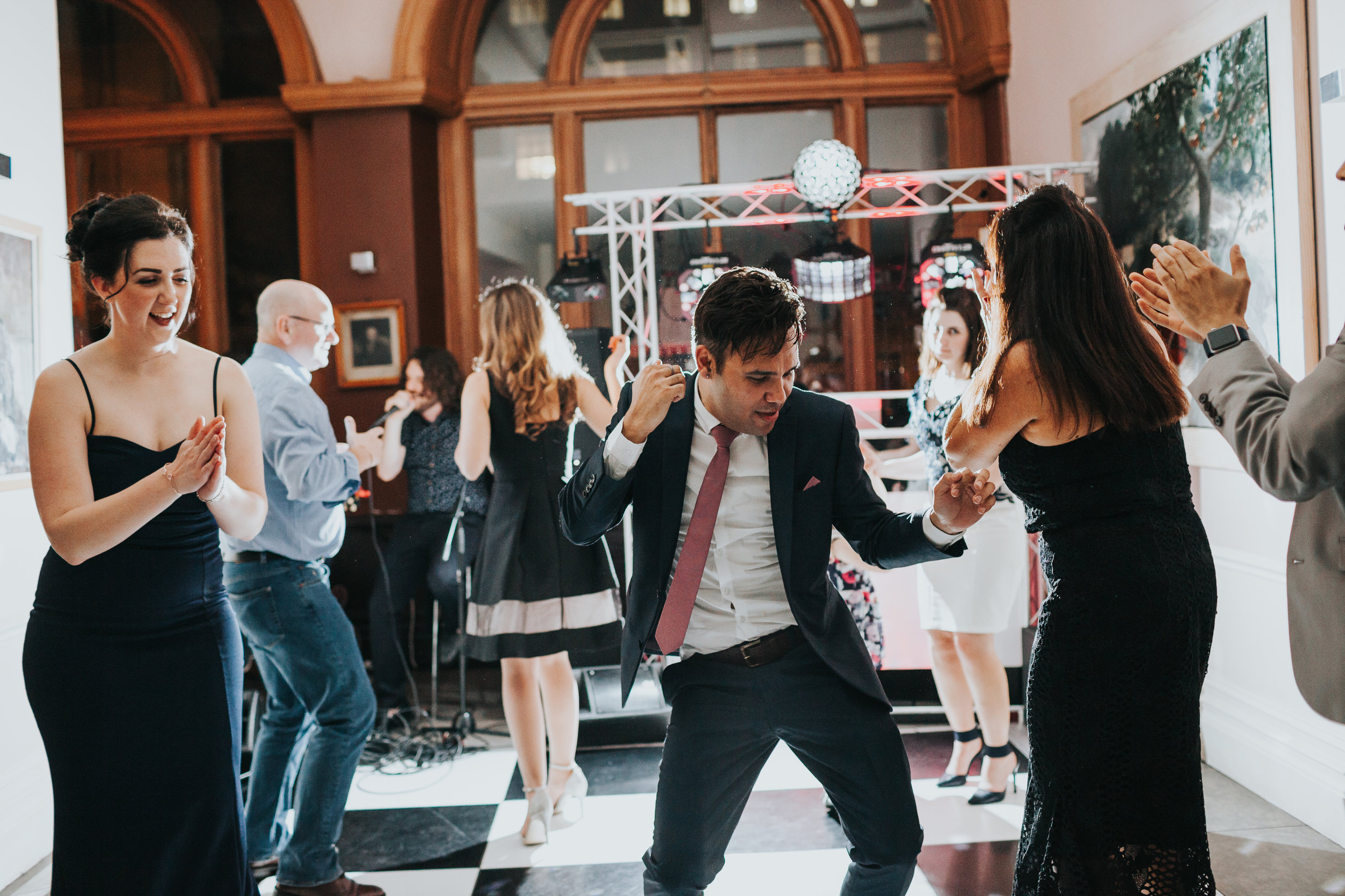 Guests dancing at Racquet Club Wedding