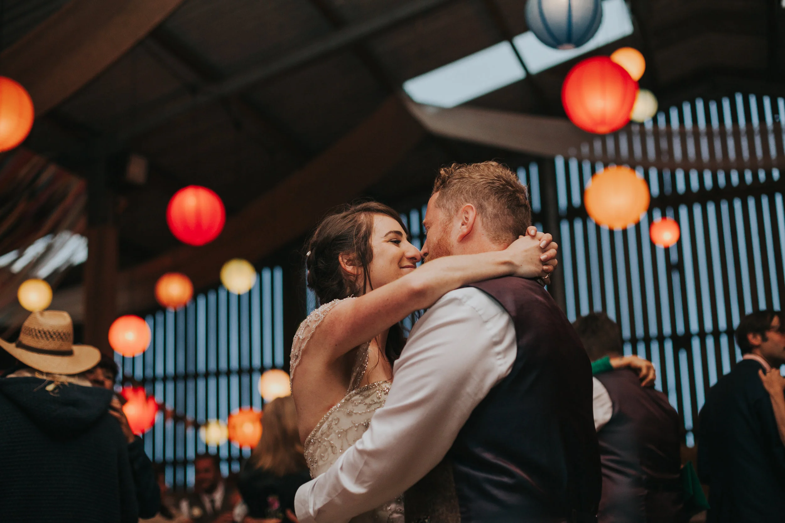 First Dance smooch. 