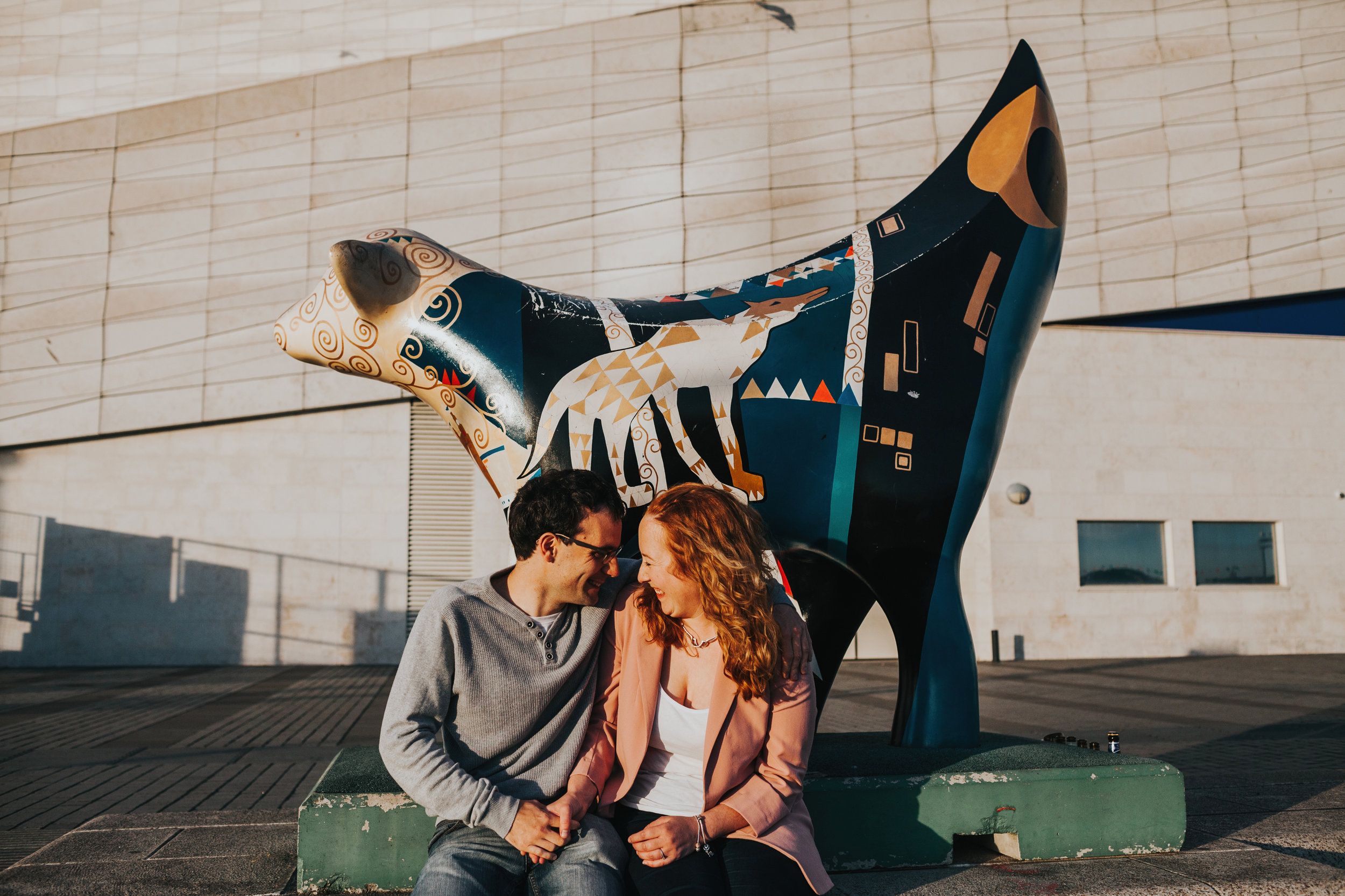 Couple in front of Lamb Banana