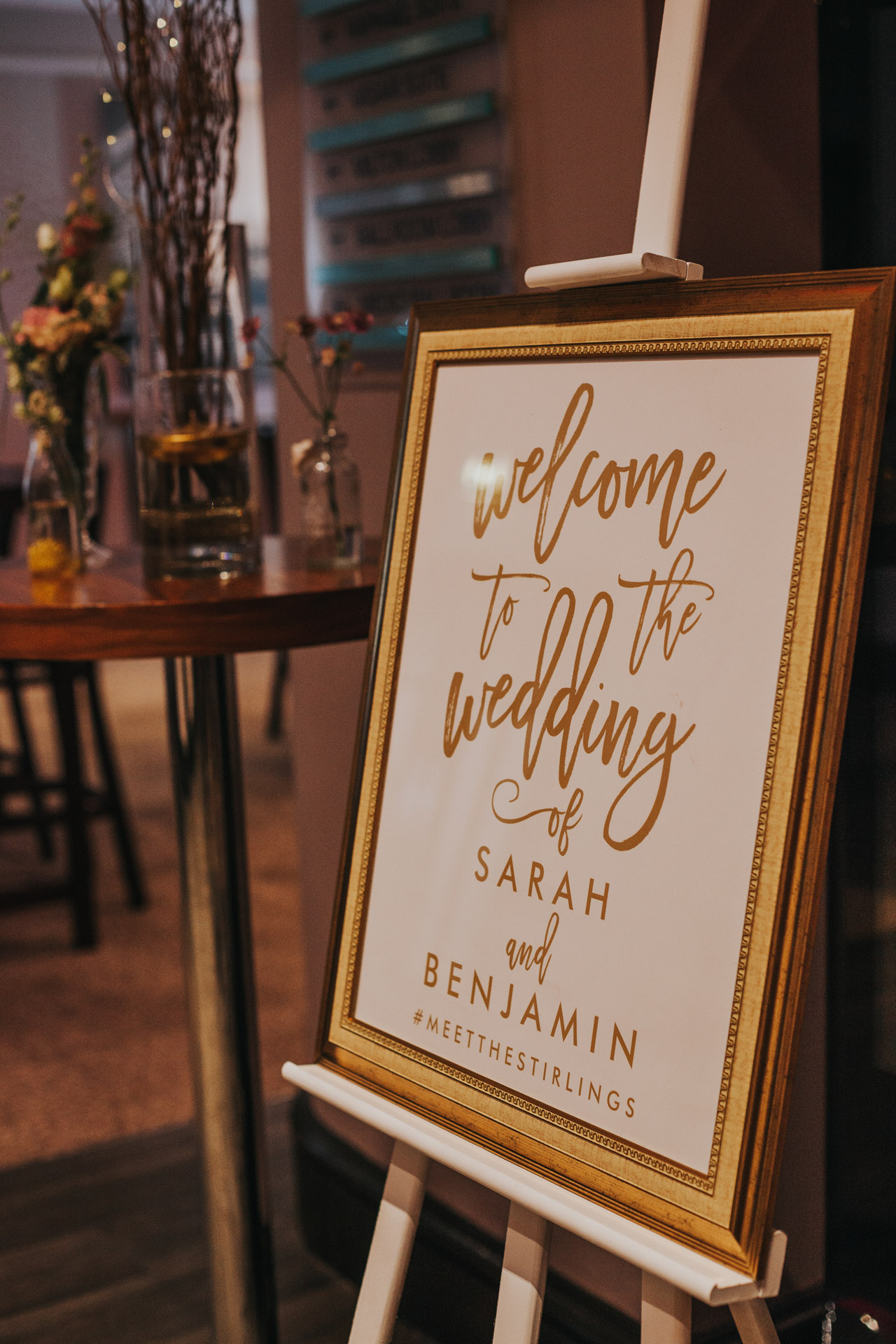 Welcome to the wedding sign.