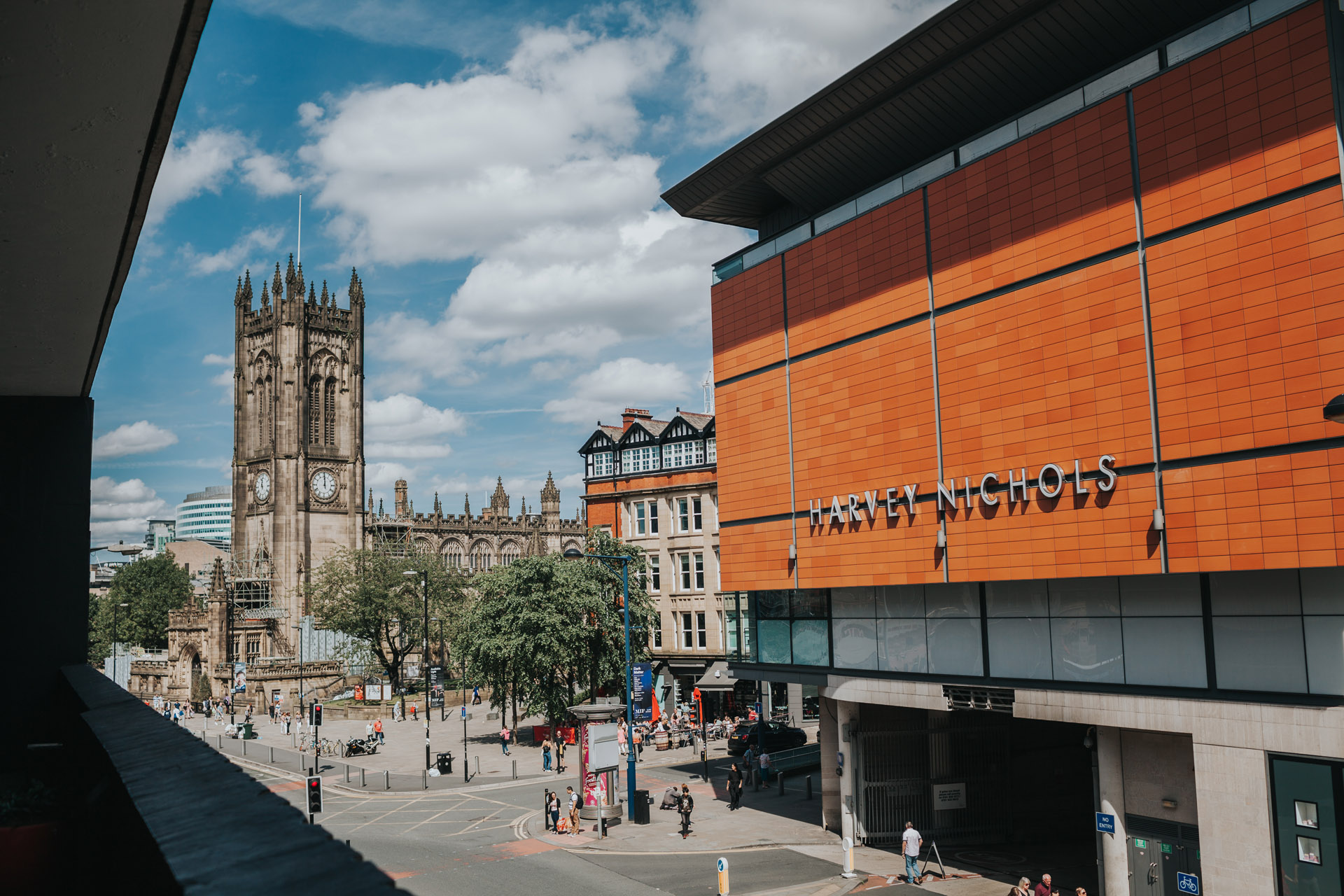 A view of Manchester from the wedding venue. 