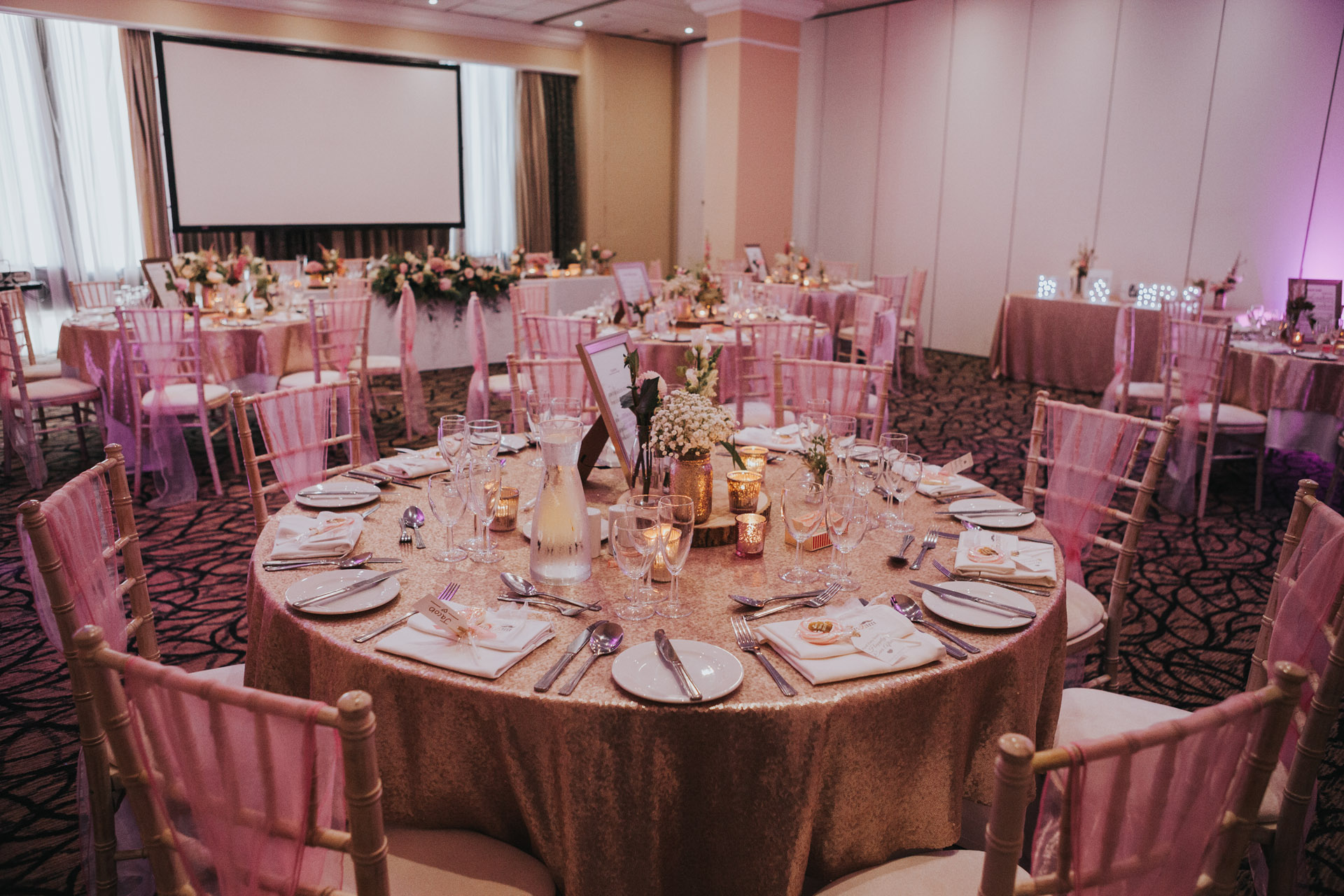 Wedding Breakfast room. 