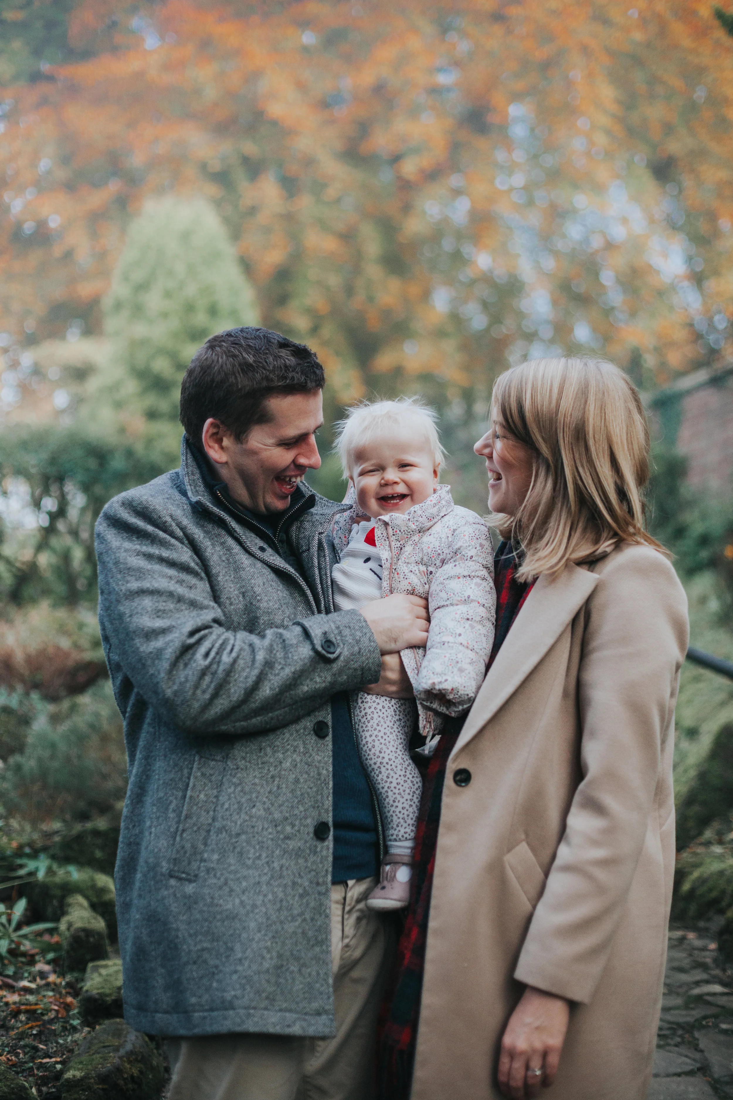 Autumnal Family Portrait in Park