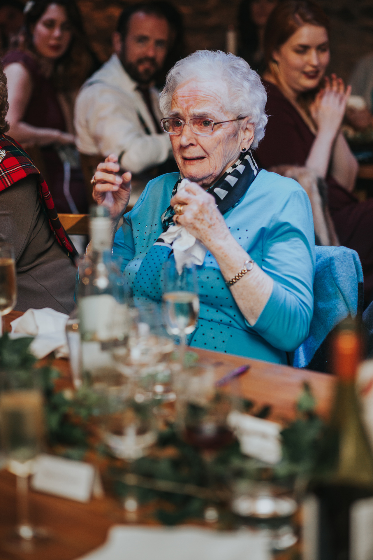 Grandma crying